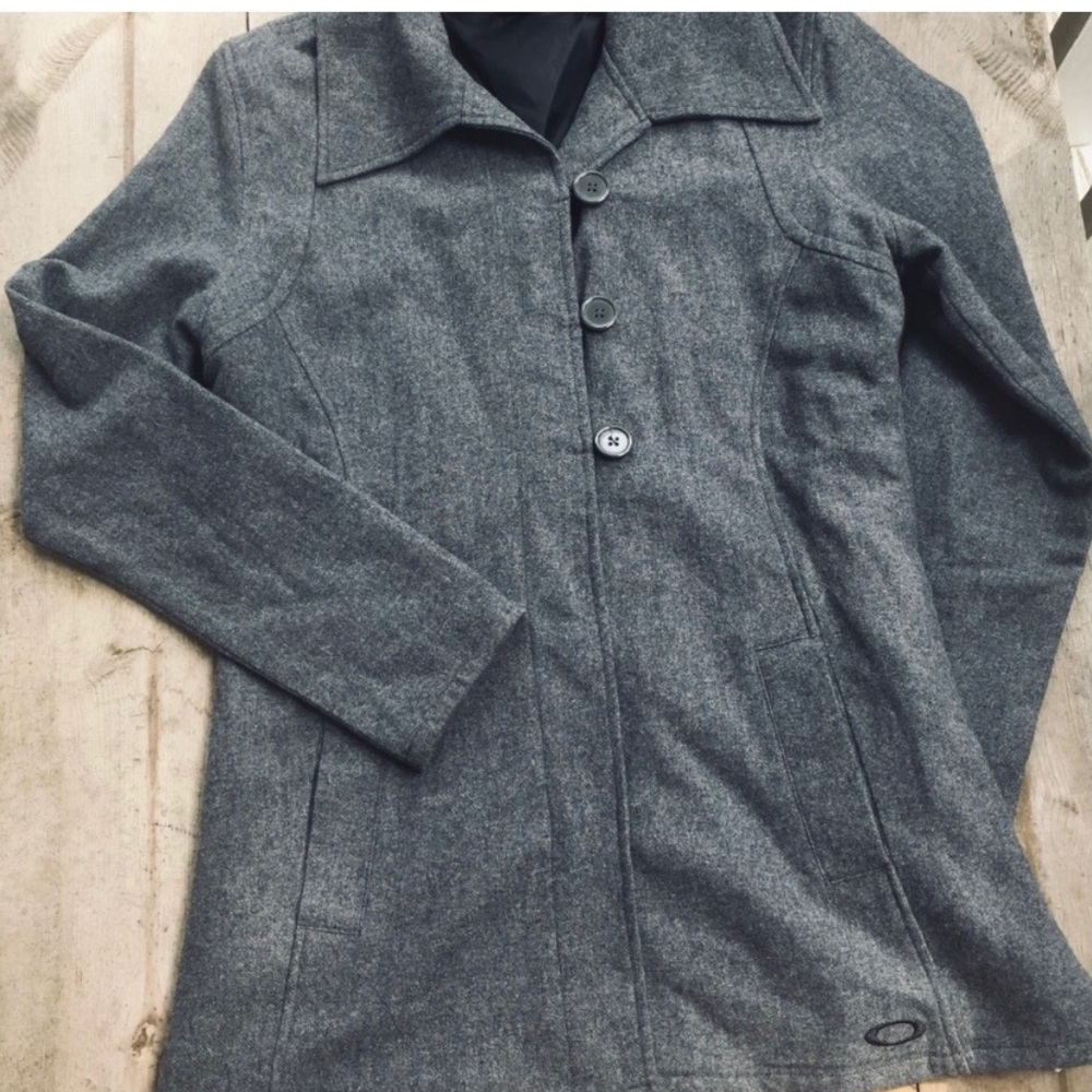 Oakley Wool Blend Lightweight Gray Jacket